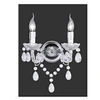 Image de Applique lüster chromé transparent claire 2x40w e14