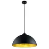 Image de Leuchten Suspension LED Romino Moderne Schwarz/goldfarbig