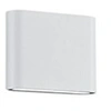 Image de Thames Ii Applique Murale Extérieure Moderne 11cm 2 Lumières Haut Bas Blanc Mat 3000K IP54