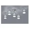 Image de Plafonnier garda nickel mat gris 5x25w e14