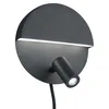 Image de Trio Leuchten Mario 222370232 Applique murale LED en métal Noir mat avec LED 6 W + 2,3 W, 222370231 en occasion ou reconditionné