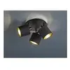 Image de Plafonnier tommy noir mat 3x28w e14