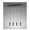 Image de Suspensions marley noir mat 4x35w gu10