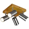 Image de TRIO, Spot, Marley 4xGU10, max.35,0 W Corps: Métal, Nickel mat L:22,0cm, L:22,0cm, H:16,0cm IP20,Sans illuminant en occasion ou reconditionné
