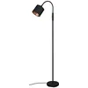 Image de Reality Lampadaire TOMMY R46331079, métal noir mat, abat-jour en tissu noir, doré, exclusif 1x E14 en occasion ou reconditionné