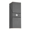 Image de Applique Double Led Réglable Avon Anthracite IP54 Trio Lighting Détecteur de Mouvement