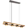 Image de Trio, Suspension, Bell 4xE14, max.25,0 W Métal, nickel antique, Corps: Métal, nickel antique L:100,0cm, L:21,0cm, H:150,0cm IP20,Sans illuminant,Réglable en hauteur en occasion ou reconditionné