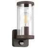 Image de Reality Leuchten Bonito R21599124 Applique murale d'extérieur en aluminium moulé sous pression avec abat-jour en plastique transparent 1 ampoule E27 et détecteur de mouvement en occasion ou reconditionné