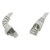 Image de L00001A0155 RJ45 Câble réseau, câble patch CAT 6a S/FTP 2.00 m gris ignifuge, avec cliquet dencastrement