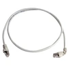 Image de L00002A0173 RJ45 Câble réseau, câble patch CAT 6a S/FTP 3.00 m gris ignifuge, avec cliquet dencastrement