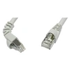 Image de L00003A0119 RJ45 Câble réseau, câble patch CAT 6a S/FTP 5.00 m gris ignifuge, avec cliquet dencastrement