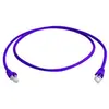 Image de MP8 FS 500 - Cordon de raccordement - RJ-45 (M) pour RJ-45 (M) - 25 cm - SFTP - CAT 6a - démarré, bloqué - violet