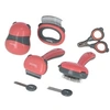 Image de Kit de toilettage 7 pièces - Rouge et noir - Pour chat