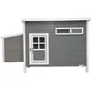 Image de Poulailler Barney Plastique 137x73x83 cm Gris et blanc