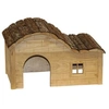 Image de - Maison pour rongeurs avec toit galbé Nature 40x25x25cm