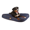 Image de Coussin Jerome 60 40 6 cm foncé et cognac