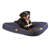 Image de Coussin Jerome 100 70 11 cm foncé et cognac