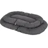 Image de Coussin pour chien Lucca ovale gris 80 x 54 cm bordure rembourrée