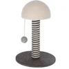 Image de Poteau griffoir pour chat - Tronc 42 cm - FUNGHI - Gris/blanc - Sisal - Base : Ø 30 cm