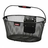 Image de Panier avant acier fil ovalkorb 16l noir avec anse fixation sur cintre (40x19x29cm) (livre sans fixation)