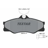 Image de Kit De Plaquettes De Frein, Frein À Disque 2097904 Textar Textar 2097904 Volkswagen