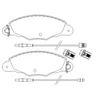Image de Jeu De Plaquettes De Frein 2313503 Textar Textar 2313503 Citroen