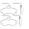 Image de Jeu De Plaquettes De Frein 2312401 Textar Textar 2312401 Citroen;Peugeot