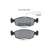 Image de Kit De Plaquettes De Frein, Frein À Disque 2322702 Textar Textar 2322702 Fiat