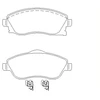 Image de Jeu De Plaquettes De Frein 2322501 Textar Textar 2322501 Opel;Vauxhall