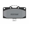 Image de Kit De Plaquettes De Frein, Frein À Disque 2185401 Textar Textar 2185401 Nissan;Subaru