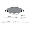 Image de Kit De Plaquettes De Frein, Frein À Disque 2327601 Textar Textar 2327601 Citroen