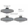 Image de Kit De Plaquettes De Frein, Frein À Disque 2324201 Textar Textar 2324201 Daewoo;Pontiac;Ssangyong