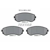 Image de Kit De Plaquettes De Frein, Frein À Disque 2350201 Textar Textar 2350201 Nissan