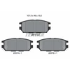 Image de Kit De Plaquettes De Frein, Frein À Disque 2337301 Textar Textar 2337301 Mitsubishi
