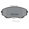 Image de Kit De Plaquettes De Frein, Frein À Disque 2351501 Textar Textar 2351501 Mazda