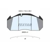 Image de Kit De Plaquettes De Frein, Frein À Disque 2903009 Textar Textar 2903009