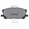 Image de Kit De Plaquettes De Frein, Frein À Disque 2373401 Textar Textar 2373401 Lexus