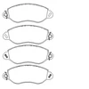 Image de Jeu De Plaquettes De Frein 2343401 Textar Textar 2343401 Ford