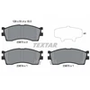 Image de Kit De Plaquettes De Frein, Frein À Disque 2387301 Textar Textar 2387301 Kia