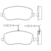 Image de Jeu De Plaquettes De Frein 2026101 Textar Textar 2026101 Citroen;Fiat;Lancia;Peugeot