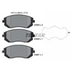 Image de Kit De Plaquettes De Frein, Frein À Disque 2386501 Textar Textar 2386501 Subaru