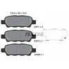 Image de Kit De Plaquettes De Frein, Frein À Disque 2387101 Textar Textar 2387101 Infiniti;Nissan;Renault