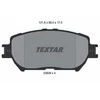 Image de Kit De Plaquettes De Frein, Frein À Disque 2392801 Textar Textar 2392801 Lexus;Toyota