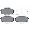 Image de Kit De Plaquettes De Frein, Frein À Disque 2396601 Textar Textar 2396601 Hyundai;Kia