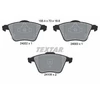 Image de Kit De Plaquettes De Frein, Frein À Disque 2400201 Textar Textar 2400201 Mazda