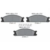 Image de Jeu De Plaquettes De Frein, Frein À Disque 2134702 Textar Textar 2134702 Ford;Nissan;Subaru