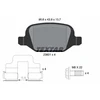 Image de Kit De Plaquettes De Frein, Frein À Disque 2360102 Textar Textar 2360102 Abarth;Citroen;Fiat;Lada;Lancia