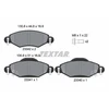 Image de Kit De Plaquettes De Frein, Frein À Disque 2334001 Textar Textar 2334001 Toyota