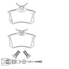 Image de Jeu De Plaquettes De Frein 2382301 Textar Textar 2382301 Seat;Volkswagen