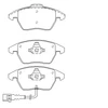 Image de Jeu De Plaquettes De Frein 2358701 Textar Textar 2358701 Audi;Seat;Skoda;Volkswagen